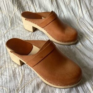 Lotta from Stockholm original leather clogs - size 41 or US 10/10.5